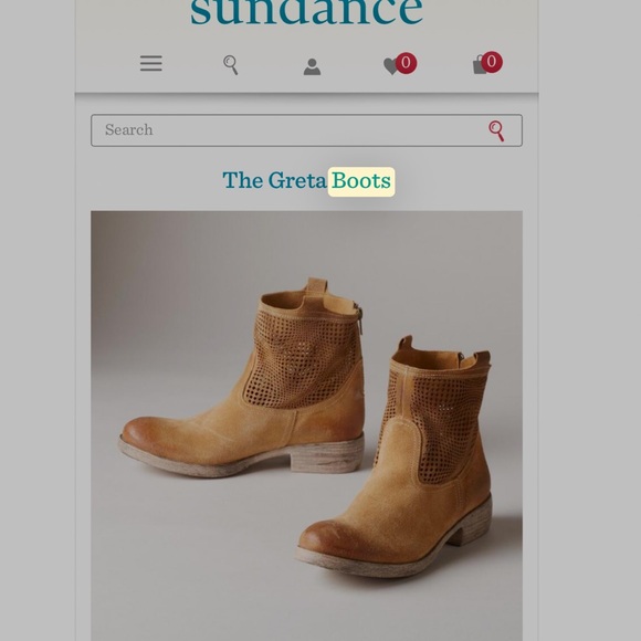 Sundance Greta suede perforated ankle boots booties 39 western - Picture 4 of 4